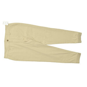 Tee Up Men's Beige Golf Pants Regular Size 36 Flat Front Athletic Taper USA NWT